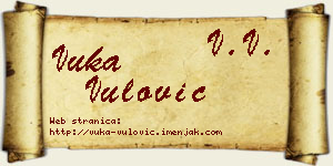 Vuka Vulović vizit kartica